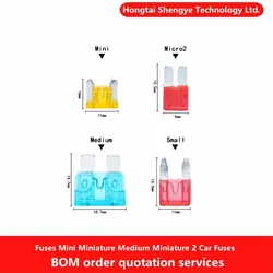 Miniature Small Medium Miniature 2 Car Motorcycle Truck Fuse 2A 3A 5A 7.5A 10A 15A 20A 25A 30A 35A 40A 50A Blade Fuse