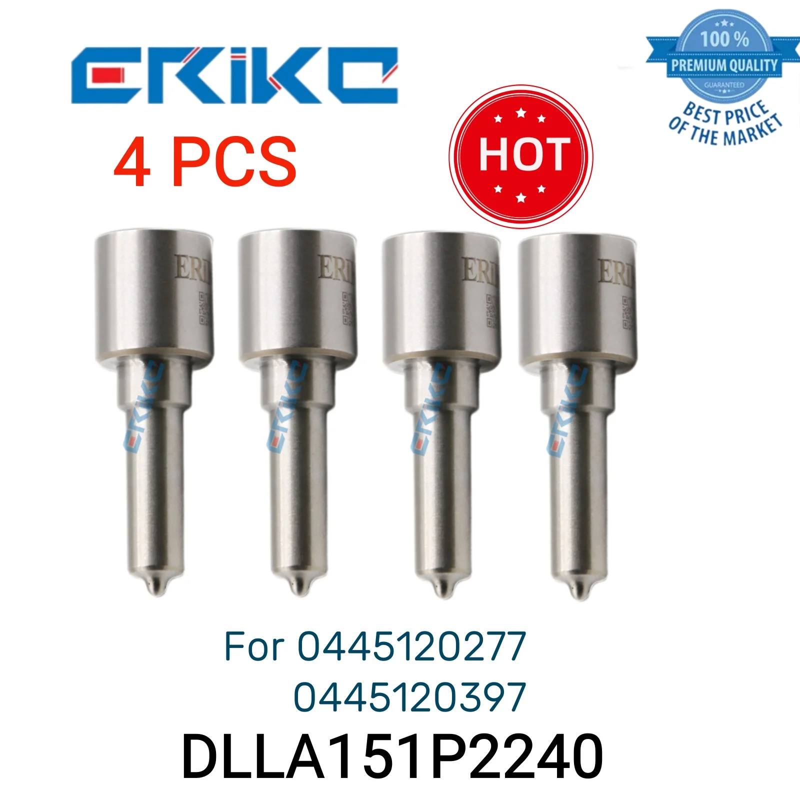 

4 PCS DLLA151P2240 0 433 172 240 Oil Dispenser Nozzle DLLA 151 P 2240 Engine Nozzle DLLA 151P2240 fit for 0445120277 397