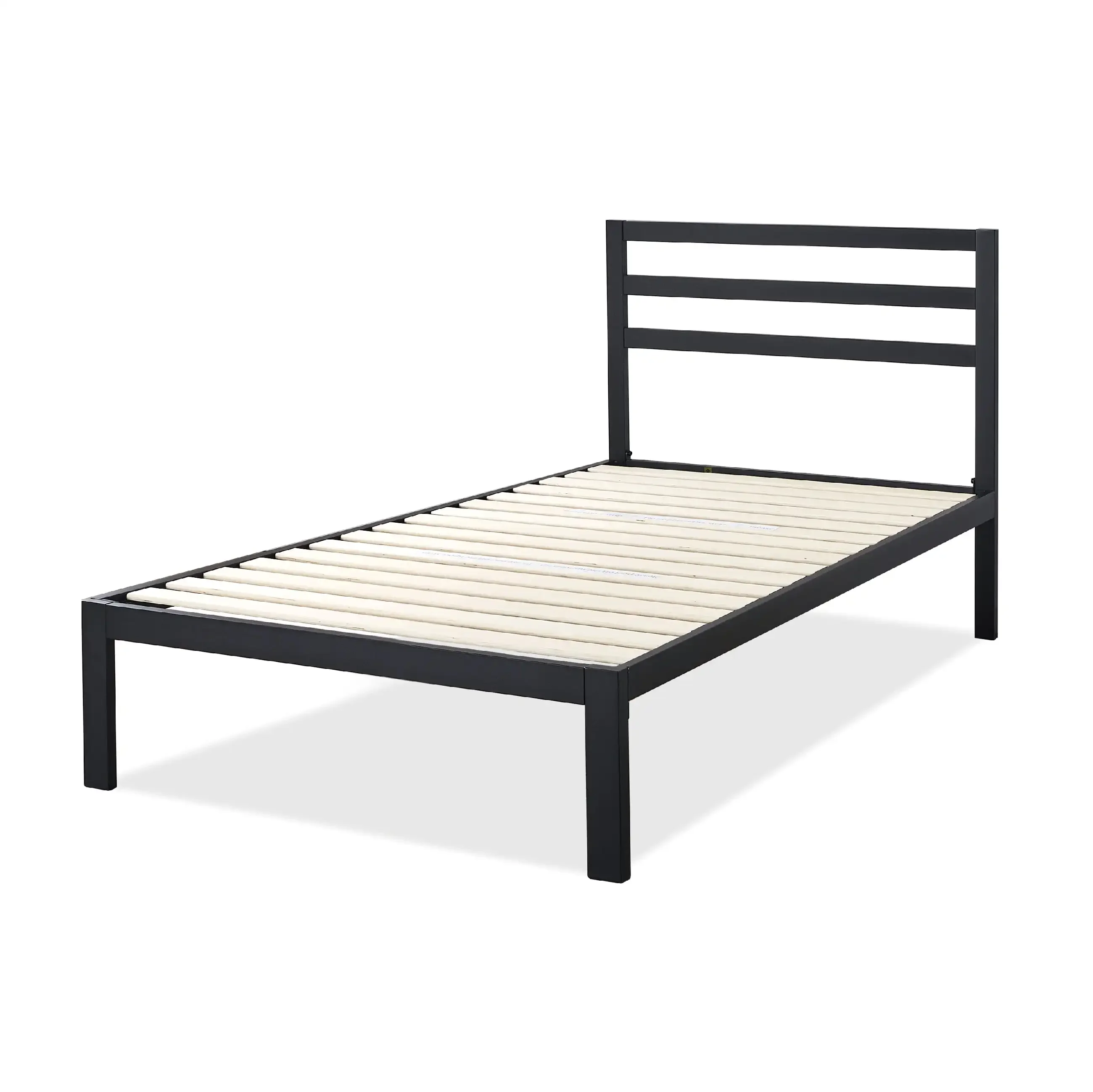 38” Metal Platform Bed Frame with Headboard, Queen/Full/Twin/Full Size Bedroom Furniture