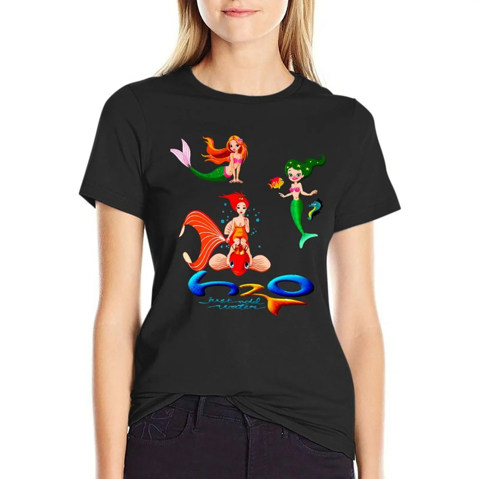 

H2o Just Add Water - H2o Girls T-Shirt kawaii clothes summer tops shirts graphic tees cute t-shirts for Women