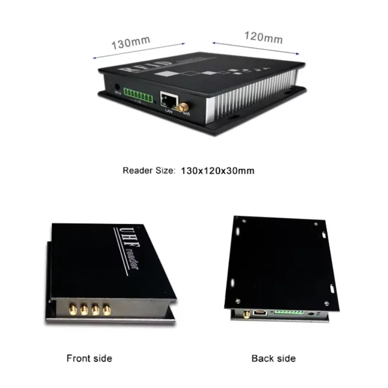 RoRuSR2000R UHF RFID 4-Channel Fixed Reader RS485 TCP/IP USB ABS Material For Animal Inventory Management System