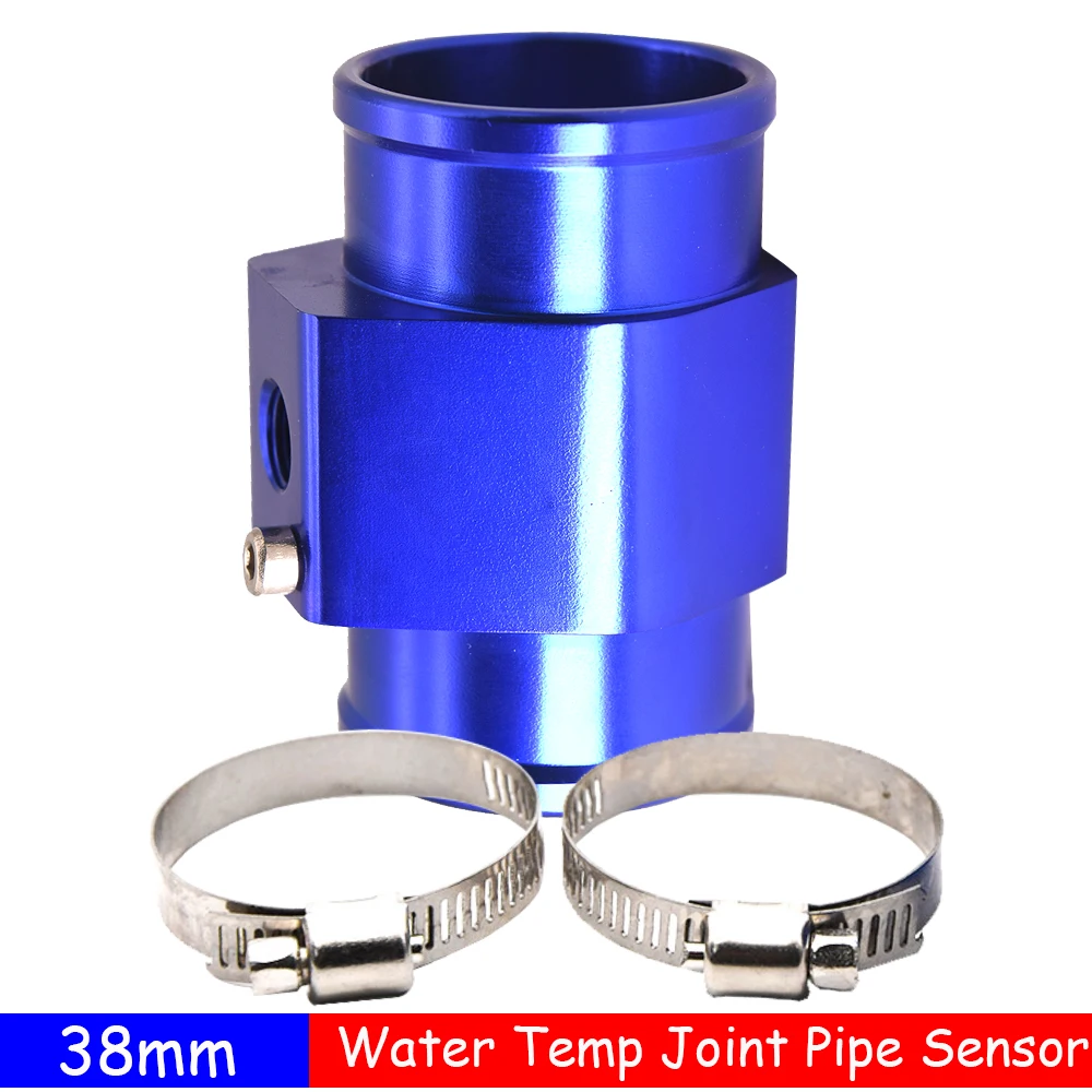 Adaptateur Capteur Température Eau 38 Mm – Alliage Aluminium, 2 Colliers, Universel Radiateur & Durite 10 Mm NPT