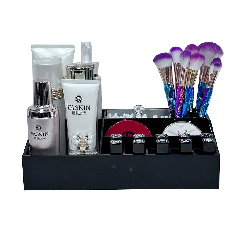 

Multifunctional Cosmetics Storage Box Dresser Desktop Skin Care Products Shelf Drawer Light Luxury Lipstick Finishing