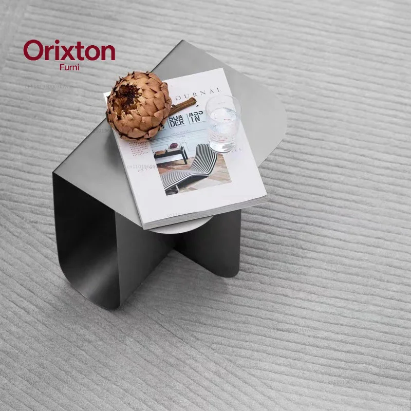 Metal Coffee Table Minimalist Modern Creative Sofa Side Table for Bedroom Nightstand Living Room Magazine Rack
