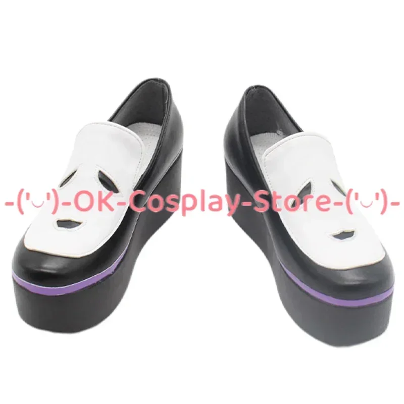 [맞춤형] 프로젝트 세카이 컬러풀 스테이지 아즈사와 코하네 코스프레 신발 게임 롤플레이 의상 소품 카니발 파티 PU 가죽 부츠
