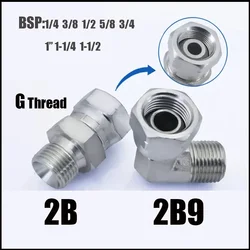 British Oil Pipe Joint Transition Conexões Hidráulicas, Rosca BSP, Cone Cotovelo Reto, 1/8 