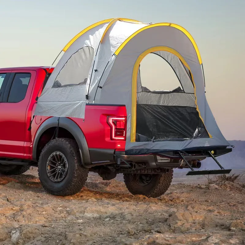 

2023 Custom Automatic Field Camping Pickup truck tent Fishing Outdoor Awning car rear Waterproof Oxford roof top