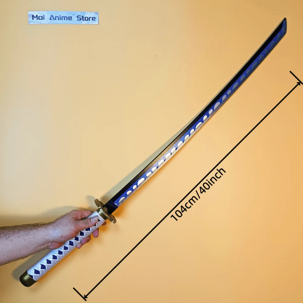 40 بوصة رورونوا زورو كاتانا أنيمي زورو تأثيري الدعامة البلاستيك دمشق السيف حجم اليابانية كاتانا الأصلي الساموراي صابر لعبة هدية #4