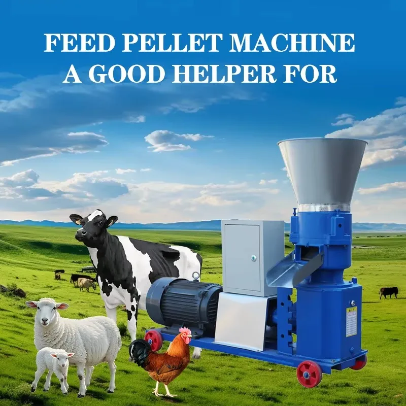 Multi-functional pallet machine manufacturing food animal farm pellet machine for animal feed