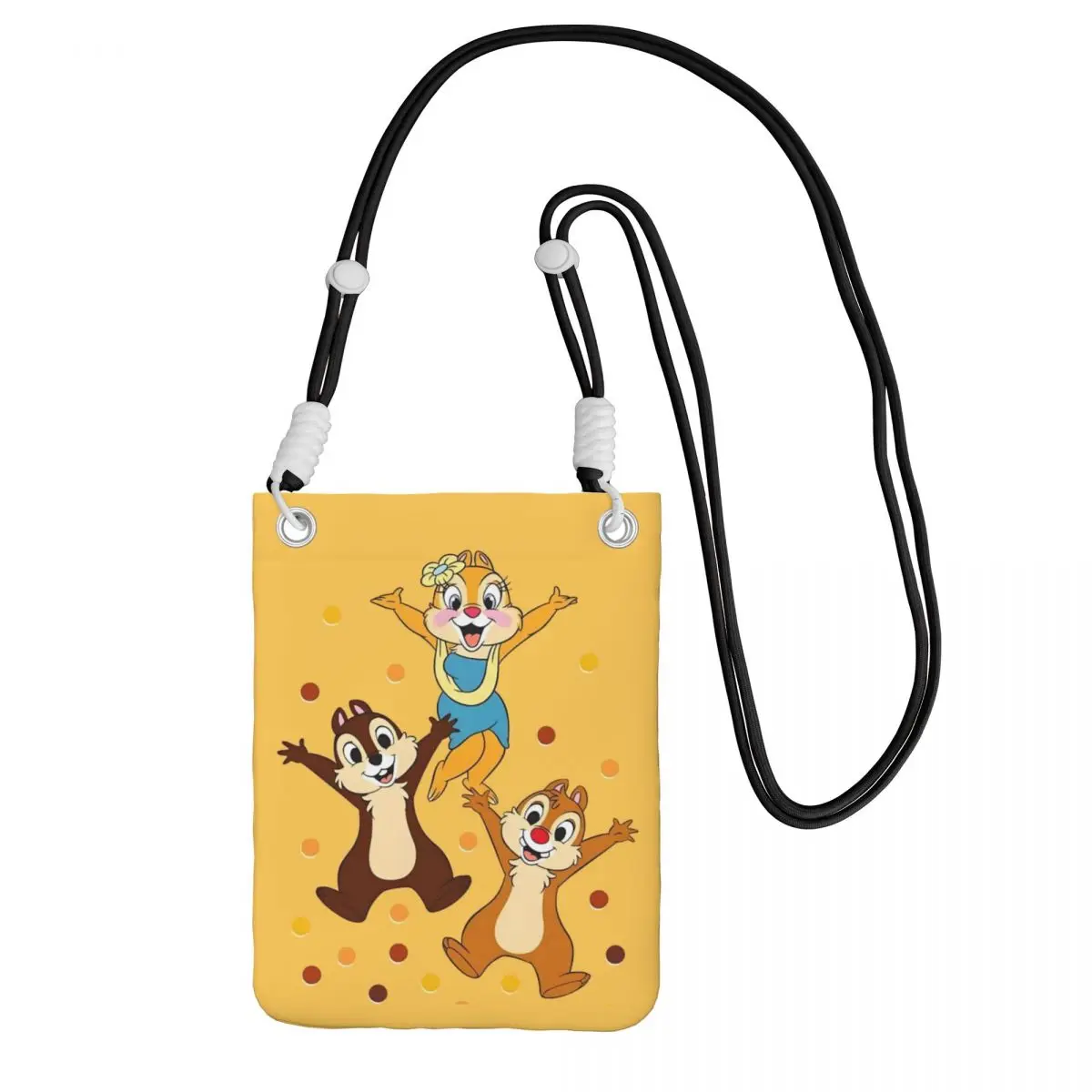 

Модная сумка для мобильного телефона Chip 'n' Dale на заказ, женская и мужская анимационная сумка через плечо, парк развлечений, регулируемая длина