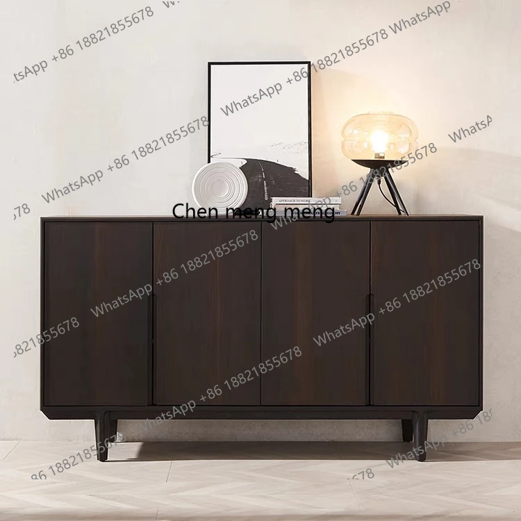 

Solid wood living room foyer, entrance cabinet modern and simple, bedroom storage, dining side cabinet