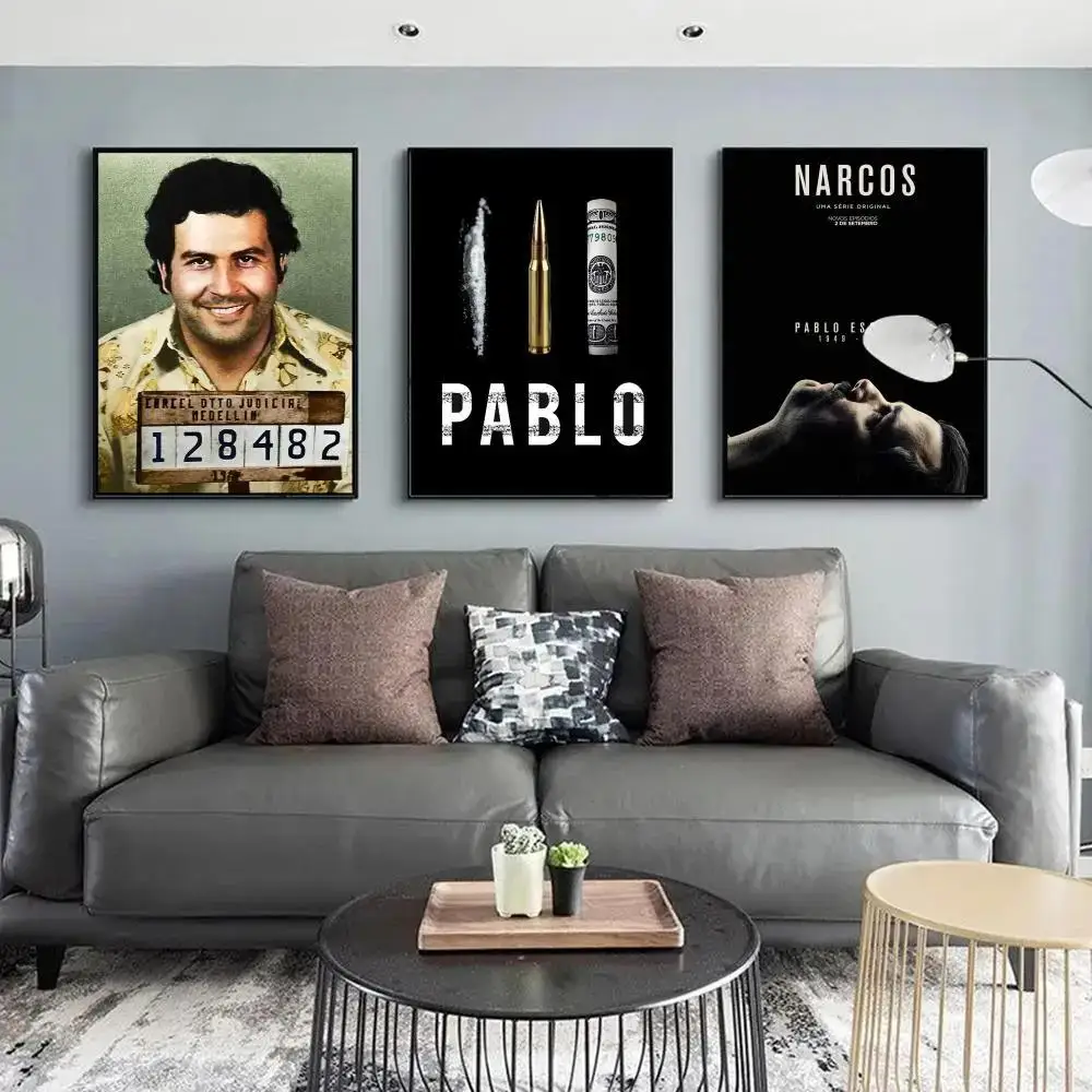 Lords TV Series Pablo Escobar, Canvas Printed Poster, Home Living Room Bedroom Decoration Classic Vintage , Wall Art, Drug