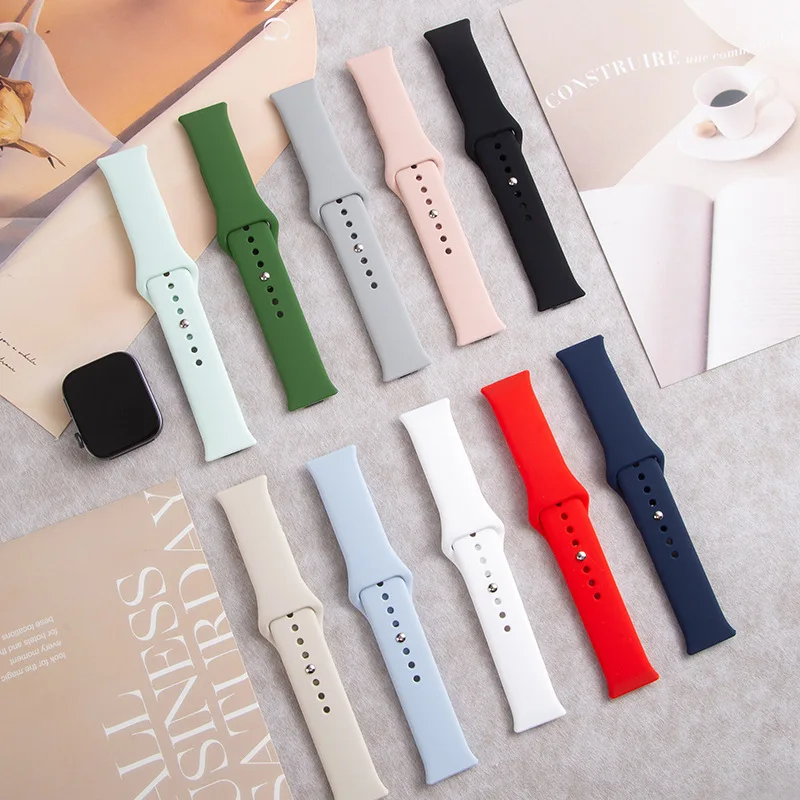 Official Silicone Strap with Reverse Clasp Suit for Huawei Watch Fit3 Skin-friendly Solid Silicone Strap with Reverse Clasp