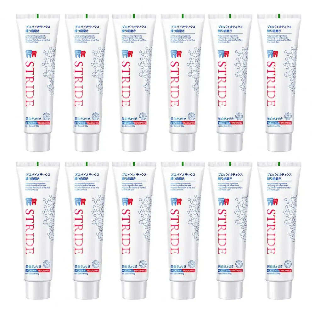 

Breath Improvement Toothpaste Whitening Toothpaste Bundle 12pcs 100g Stain-removing Breath-improving Enamel-protecting Dental