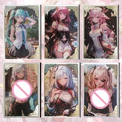 Goddess Story Rose Island ACG card Tokisaki Kurumi Hatsune Miku Silver Wolf Ningguang Yae Miko boy Toy collection Birthday gifts