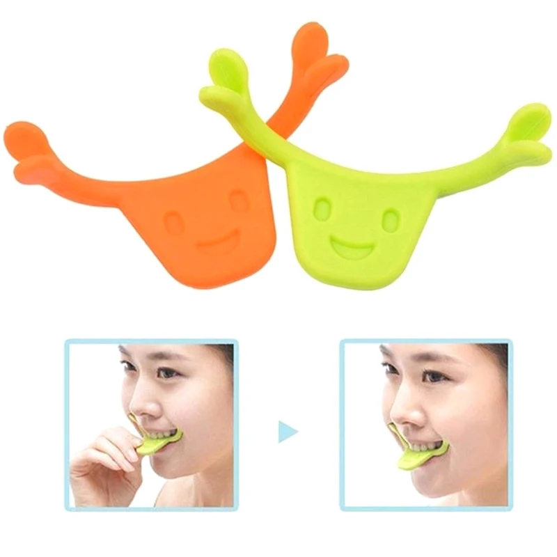 Smiling Maker Smile Corrector Slim Face Trainer Charming Smile Silicone Exerciser Facial Line Lifting Mouth Muscle Training Tool