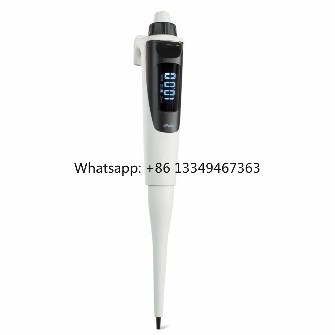 Single Channel Electronic Pipette Adjustable Volume Digital Display Laboratory Liquid Handling Tool