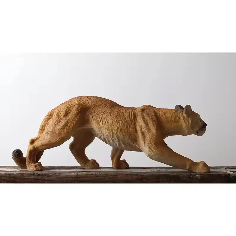 Simuliertes Tier 1:6 Cougar Modell Wohnzimmer Eingang Büro Dekoration Ornamente Landschaft Geschenke trendige Spielzeugfiguren