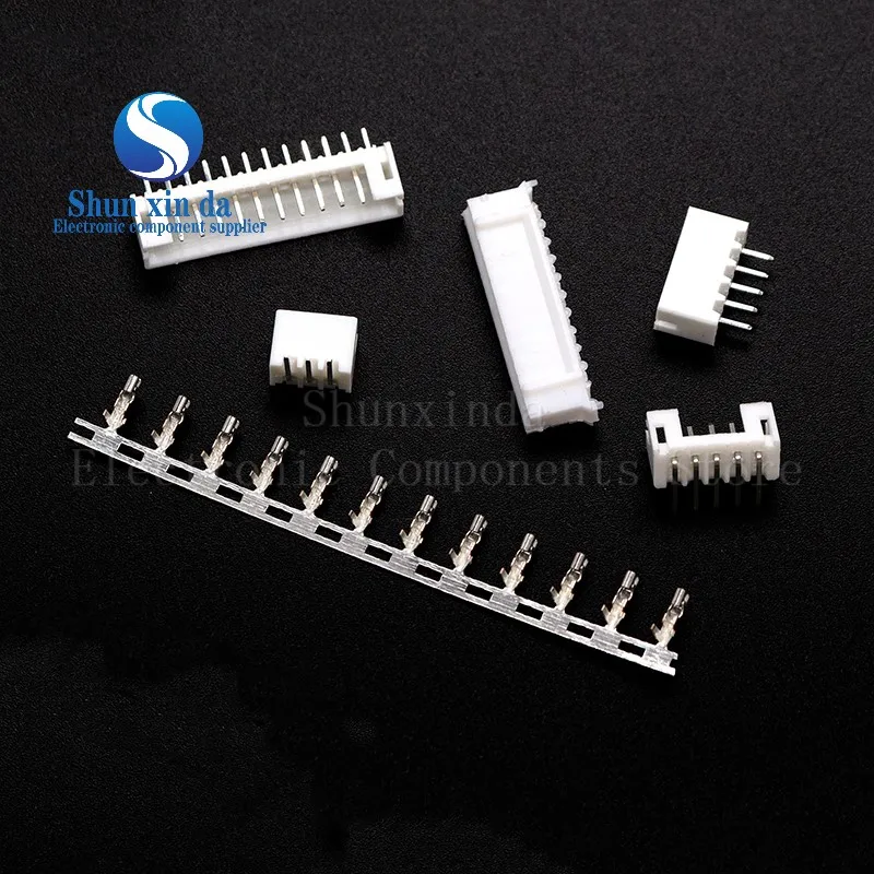 100PCS PH 2.0 Pin JST Male Female Connector  Horizontal Straight Pin Header Housings Terminal 2MM 2P 3P 4P 5P 6P 7P 8P