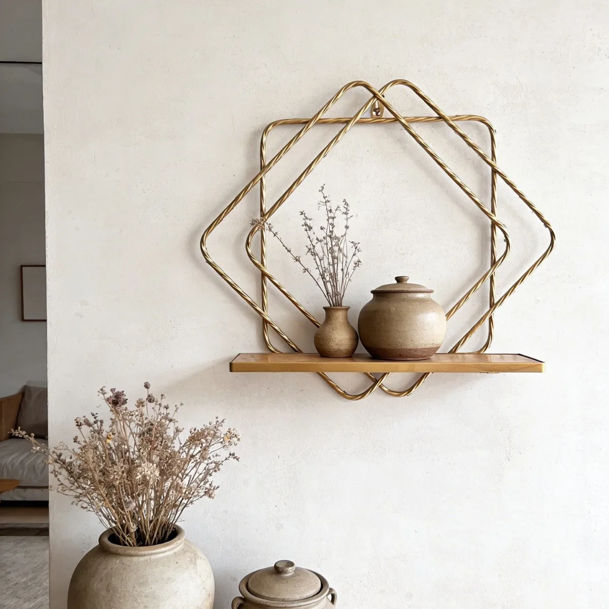 modern-light-luxury-gold-geometric-wall-rack-wrought-iron-twist-rack-living-room-bedroom-wall-decoration-storage-rack