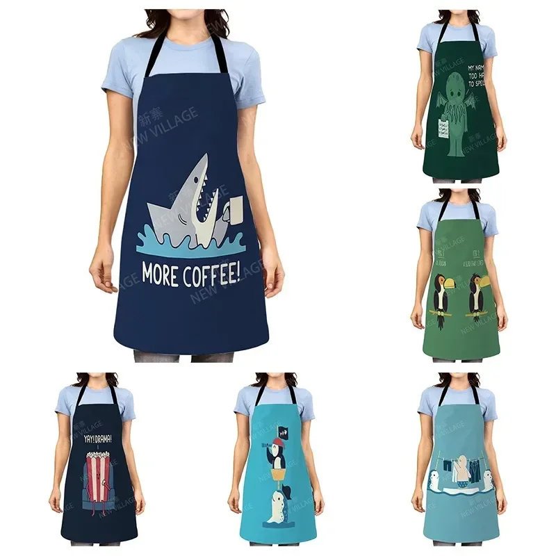 Aesthetic Women kitchen apron kids original Children Waterproof girl princess waiter work apron oil proof cartoon kawaii cute