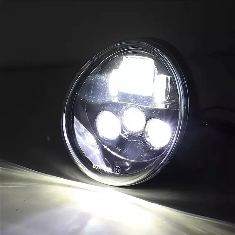 

*BAAY For V Rod VRSCF VRSC VRSCR 2002-2017 Vrod LED Front Headlight HI/Low Beam Motorcycle Head Light Lamp, Silver