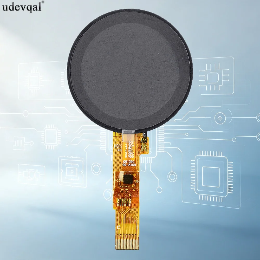 1.28‑inch TFT LCD Display with Round IPS Color Rotary Knob Touch Screen 15PIN Plug‑in Type 4‑Wire SPI Interface 240×240 Pixels