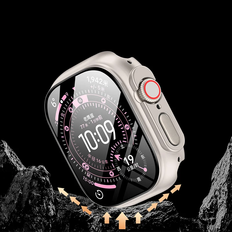 Nouveau verre + boîtier pour Apple Watch Ultra 3-2 49mm smartwatch PC pare-chocs protecteur d'écran film trempé apple watch Ultra3 accessoires