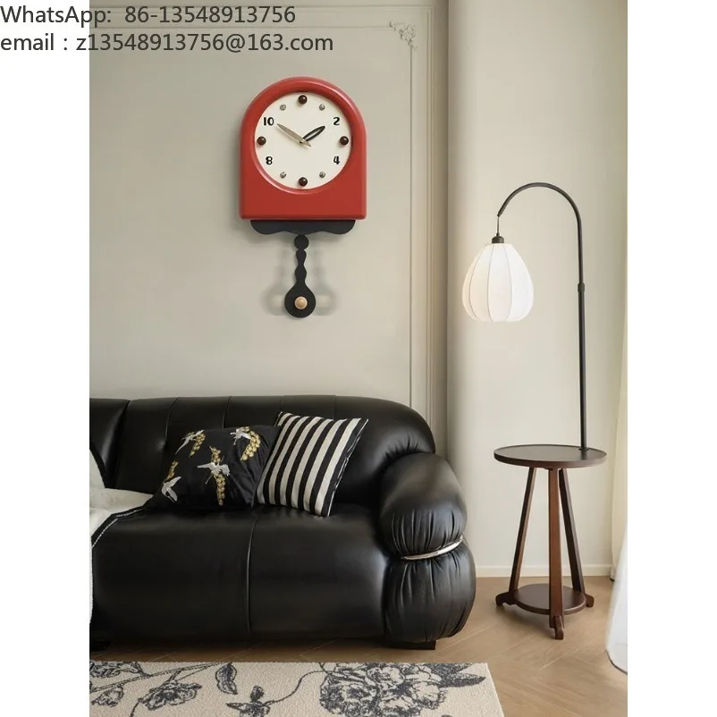 Medieval wall clock living room home pendulum clock 2026 new creative clock wall hanging