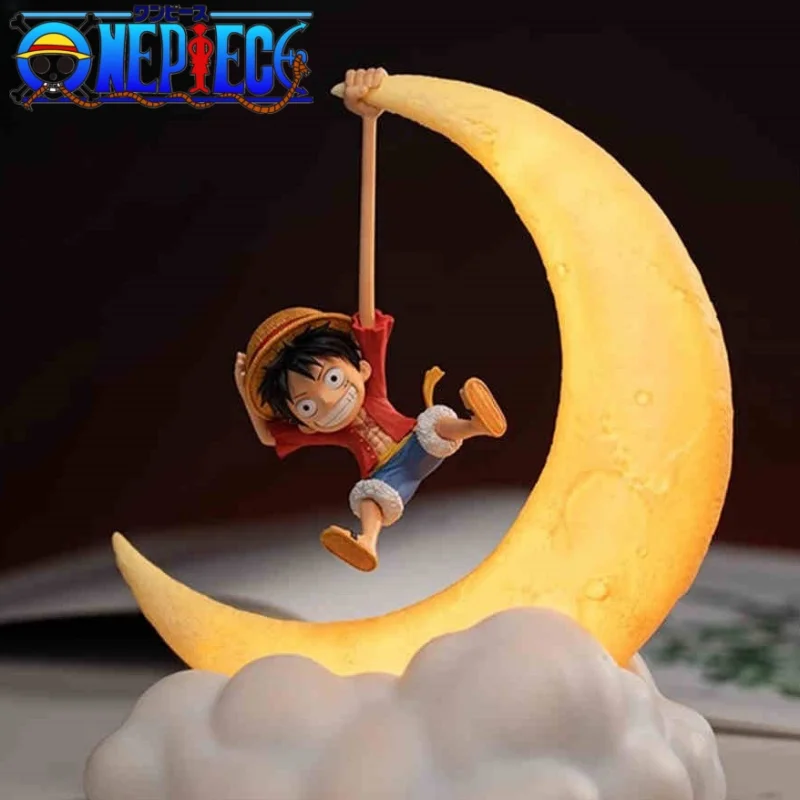 

Original One Piece Luffy Night Light Anime Peripheral Desktop Decoration Magnetic Control Moon Lamp Children Funny Holiday Gifts