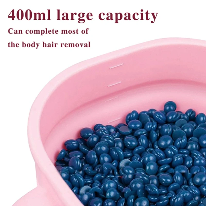 Scaldino portatile in Silicone per cera riscaldatore a cera pieghevole macchina per la depilazione epilatore per il corpo paraffina per i viaggi