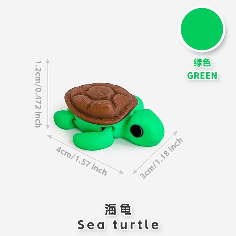 Urocze 10/20/30/40/50 szt. mini zwierzątka, modele zwierząt drukowane w 3D, figurki akcji, zabawki, wielokolorowe mini ozdoby do domu, prezenty urodzinowe