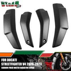 2022 For DUCATI Streetfighter V4 V4S SP 2020-2023 Carbon Fiber Water Radiator Cover Side Panel Fairing Motorcycle Modified Parts