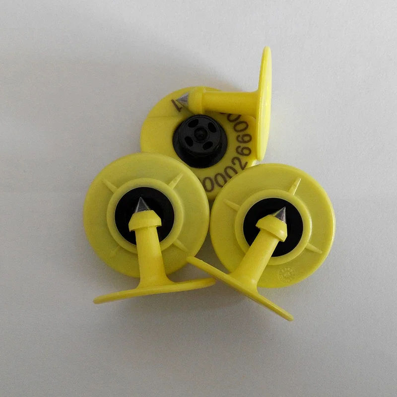 x10pairs 134.2KHz rfid animal ear tag ISO FDX-B rabbit goat cow ear tag Pig Sheep Cattle Tpu Ear Tags for livestock management