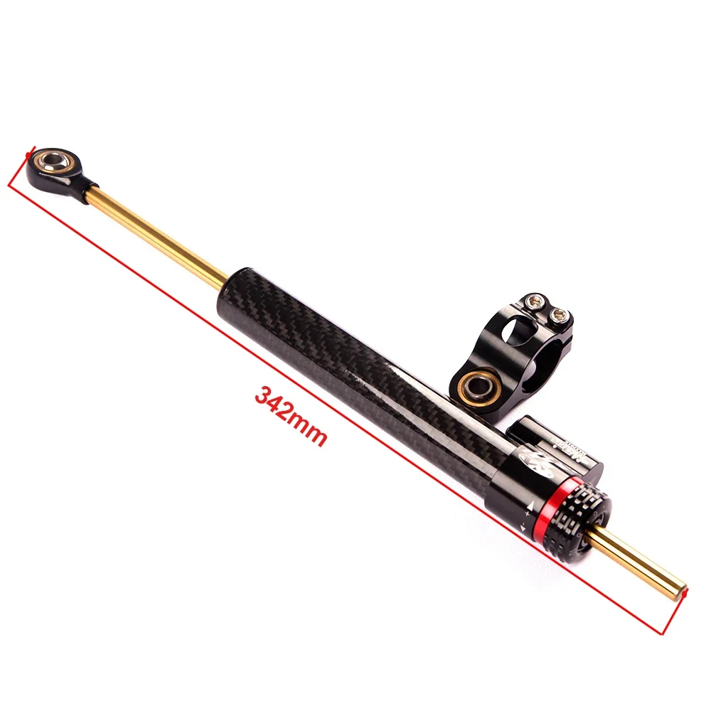 250mm 342mm Motorrad Carbon Directional Lenkungsdämpfer Für Yamaha Kawasaki Honda Suzuki KTM Universal Stabilisator Einstellbar – Detail 2