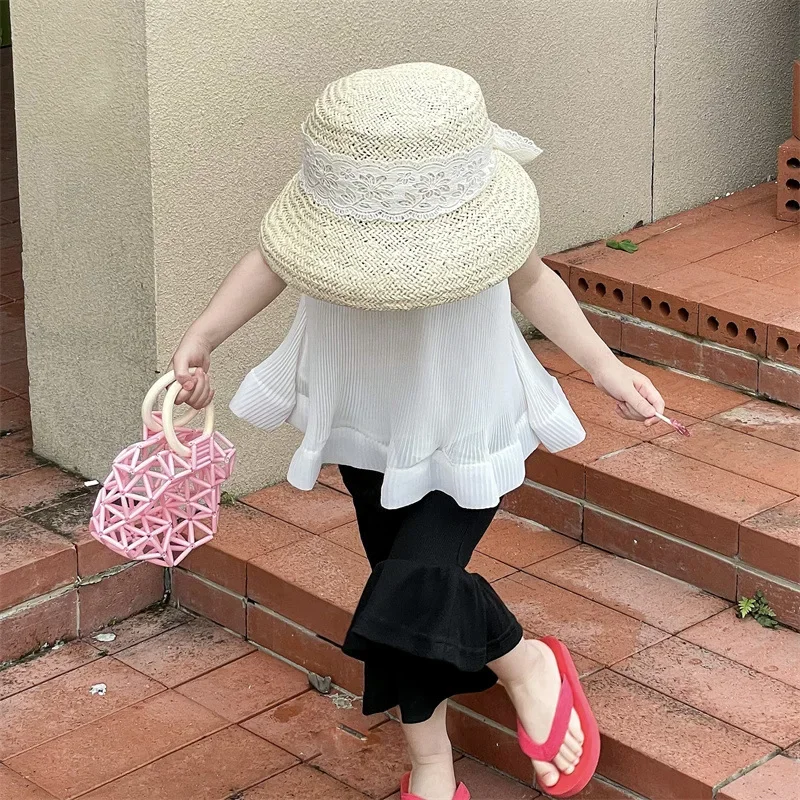 Bolsa oca infantil, estilo coreano, casual, simples, doce, fofo, legal, bonita, bolsa de praia, nova moda, primavera, verão