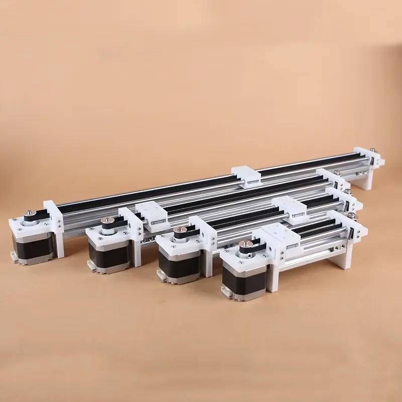 Linear Slide Block Core Table with Synchronous Belt Double Bearing Guide for Stepping Servo Motor Linear Rail System Double