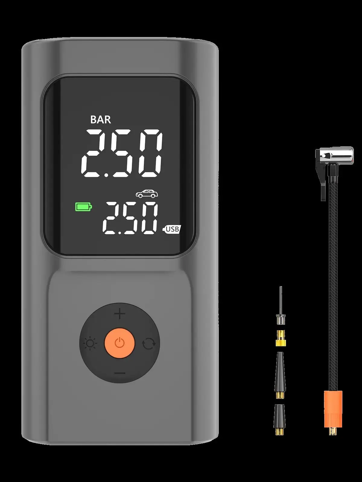 AliExpress NONE Tire Inflator Portable Air Compressor - 150PSI Cordless Air Pump for Car Tires with Pressure Gauge & LED Light,for Car Bikes