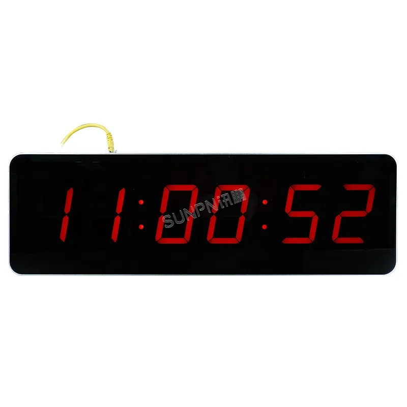 Hospital 4 Inch NTP Clock System GPS Satellite Timing Digital Clock Dual Sided Synchronous Wall Clock for Public Area Use