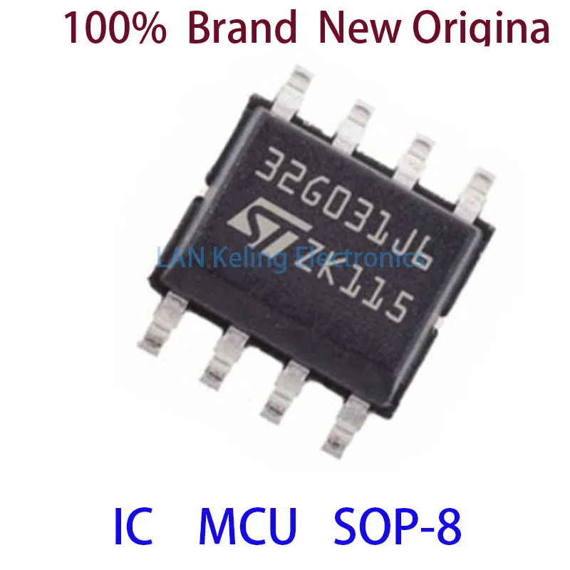 STM32G031J6M6 100%  Brand  New Original STM STM32G STM32G031 STM32G031J6 STM32G031J6M MCU SOP-8