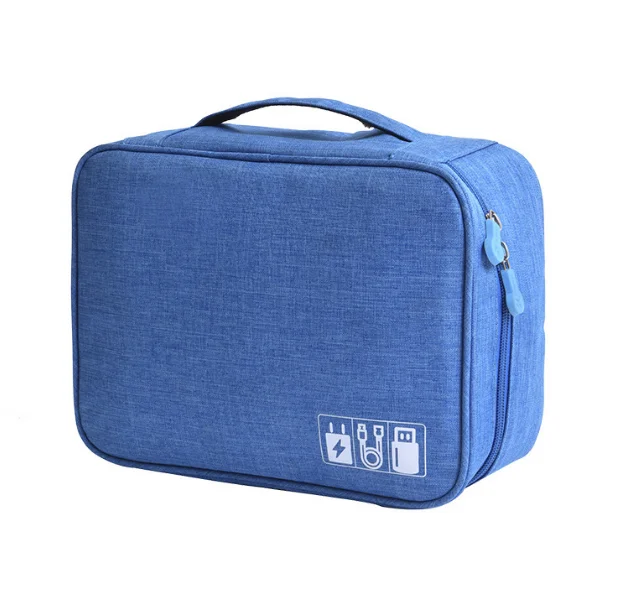 Nueva bolsa de almacenamiento del cargador del cable de datos catiónico, caja digital portátil impermeable del teléfono móvil