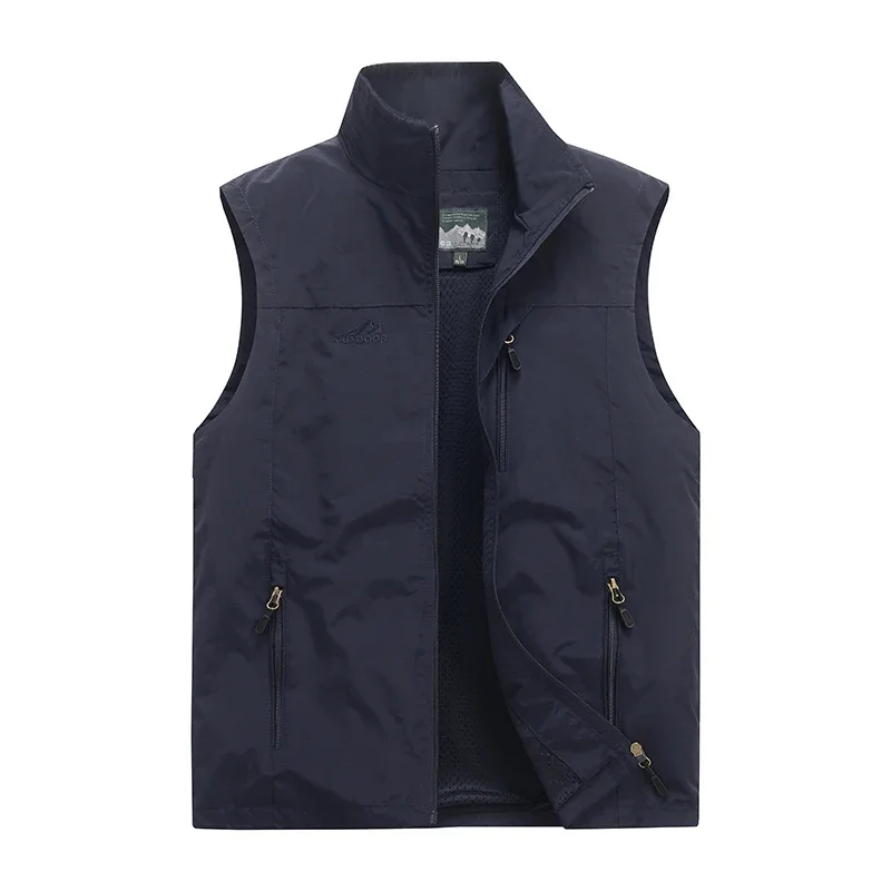 New High-quality Outdoor Sports Leisure Workwear Vest For Men In Autumn and Winter Comfortable Breathable Windproof Vest Jacket