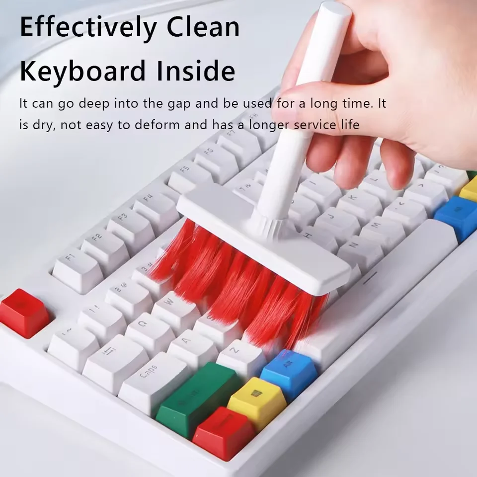 5In1 Keyboard Cleaning Brush Computer Earphone Cleaning tools Keyboard Cleaner With Keycap Puller Kit For PC Airpods Pro 3 2 1