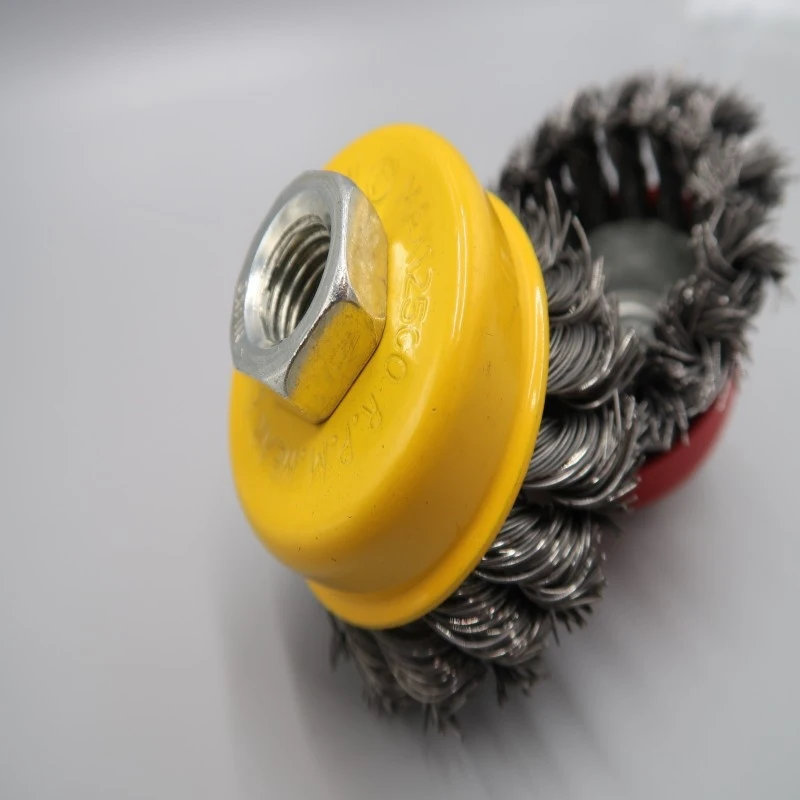 3 Inch 4 Inch Bowl & Basin Wire Brush Set Heavy Duty Metal Cleaning Brushes Removal Rust Removal Garden Power Acce