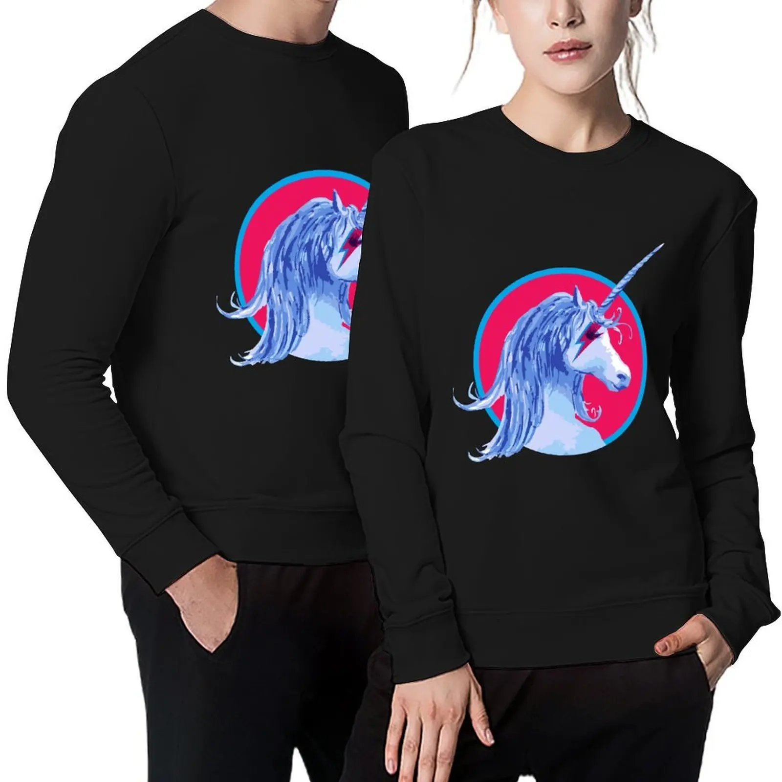 

Bowie Unicorn III Pullover autumn new products mens clothing clothes for men anime clothes aesthetic sweatshirts