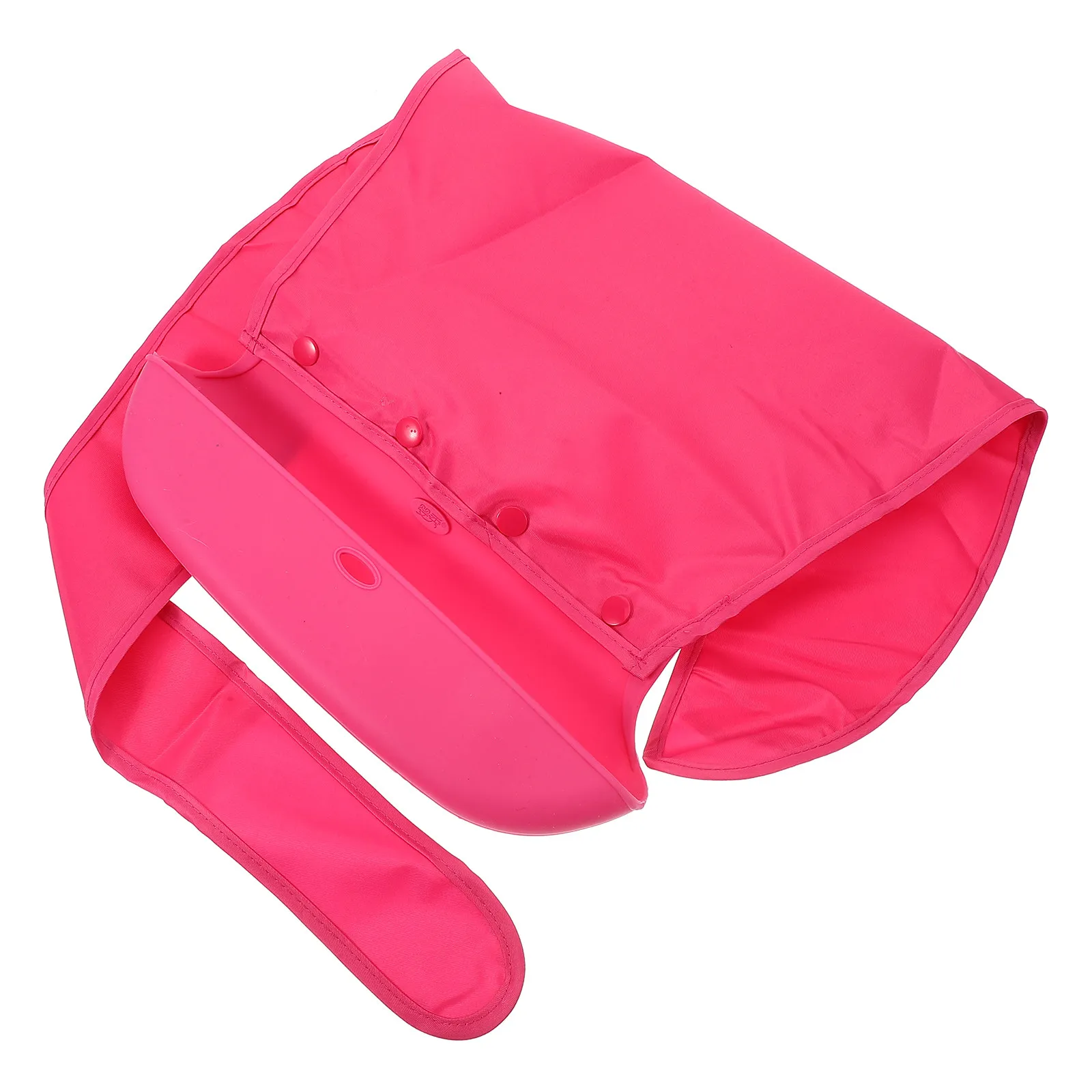 

1 шт. Водонепроницаемый силиконовый нагрудник для взрослых, большой фартук для еды со съемным подносом, защита от жирных пятен для пожилых людей