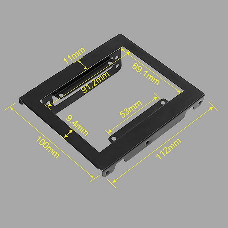 1 компл. Кронштейн для жесткого диска 2,5 до 3,5 дюймов, внутренний адаптер для жесткого диска, монтажный комплект, кронштейн, двойной настольный SSD монтажный кронштейн