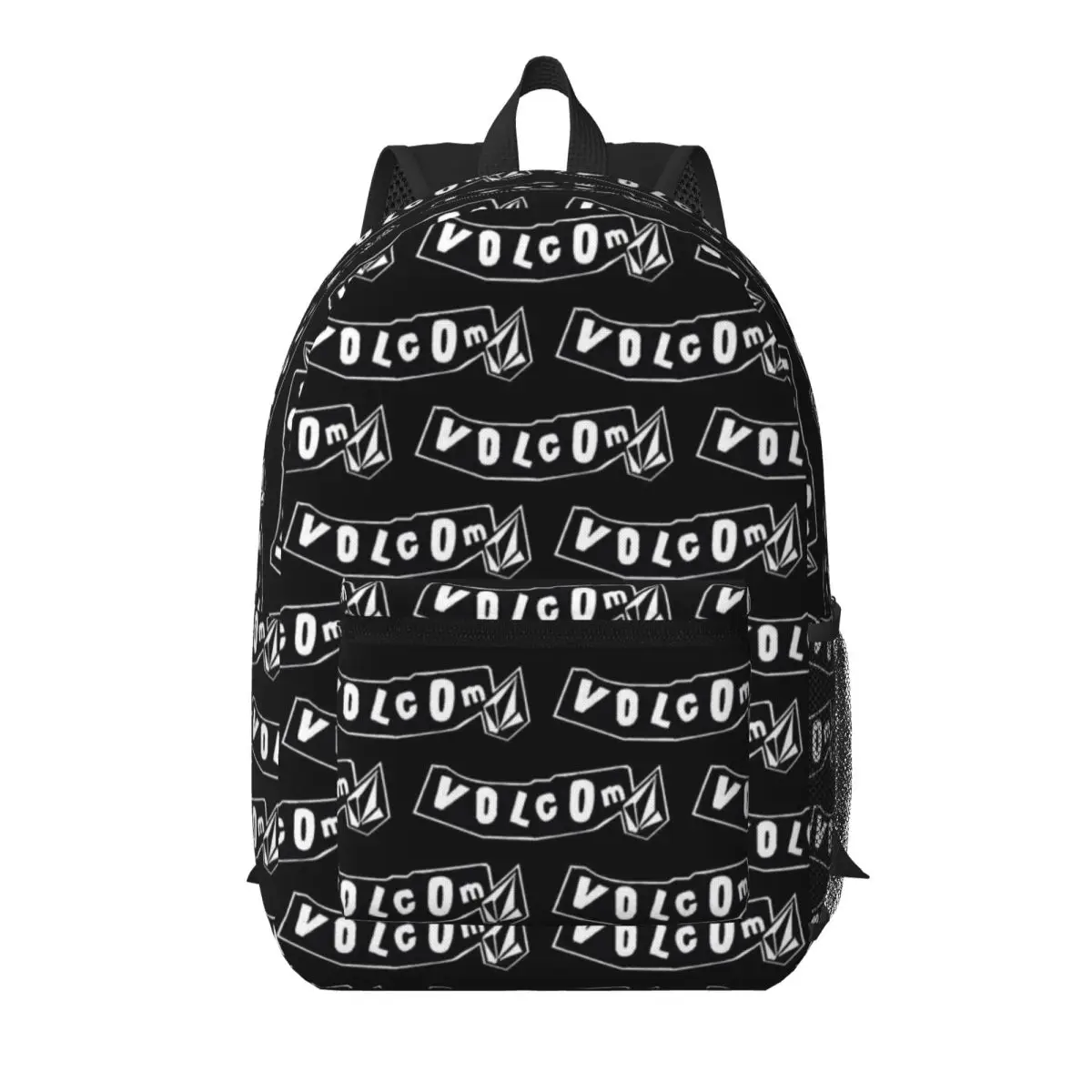 

V-Volcom Logo Student Backpack School Bag Hiking Travel Daypack for Boys Girls Bookbag Shoulder Bags