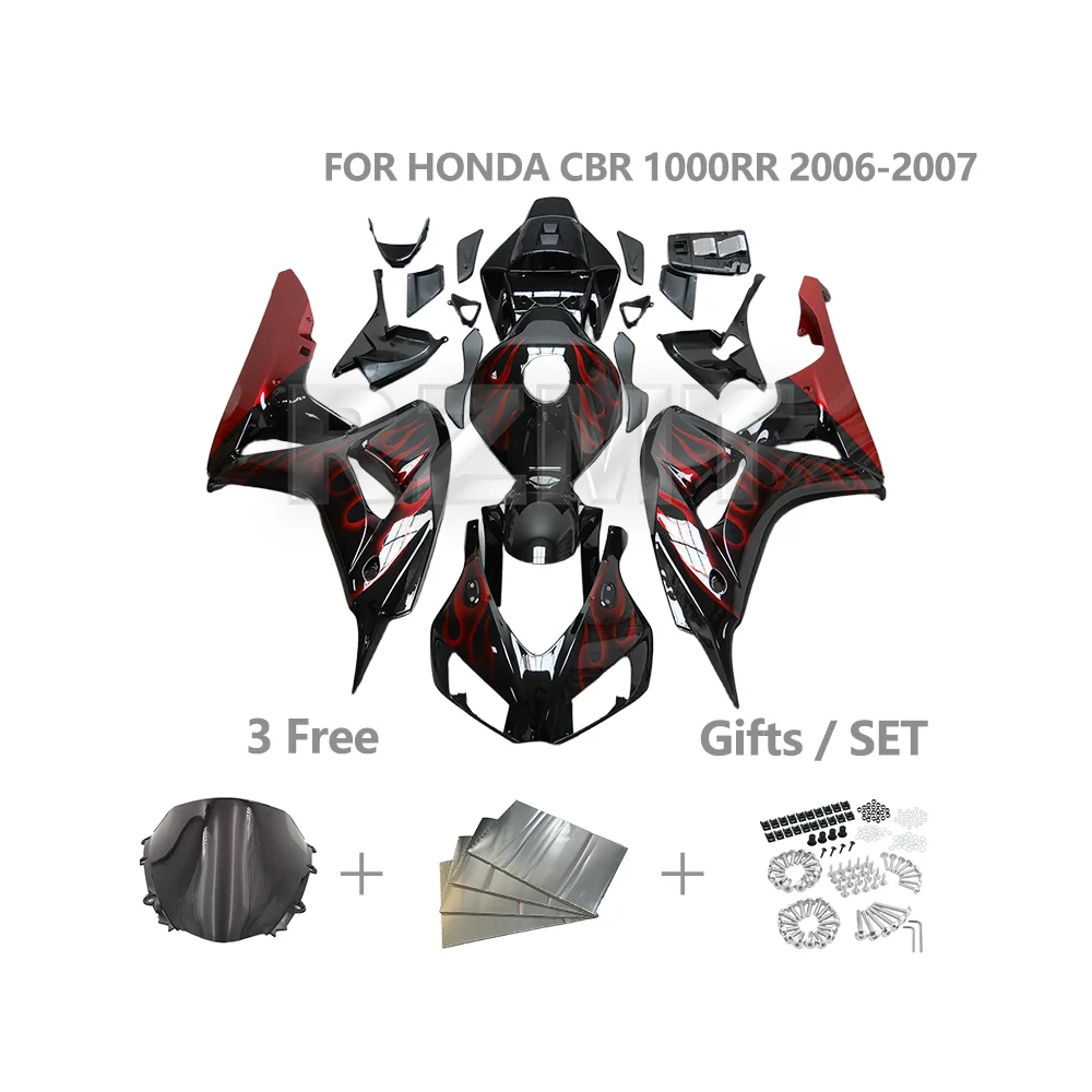 

Комплект обтекателей для HONDA CBR1000RR 2006 2007 CBR 1000RR, индивидуальный комплект обтекателей для мотоцикла, набор деталей для кузова из АБС-пластика H1007-121a