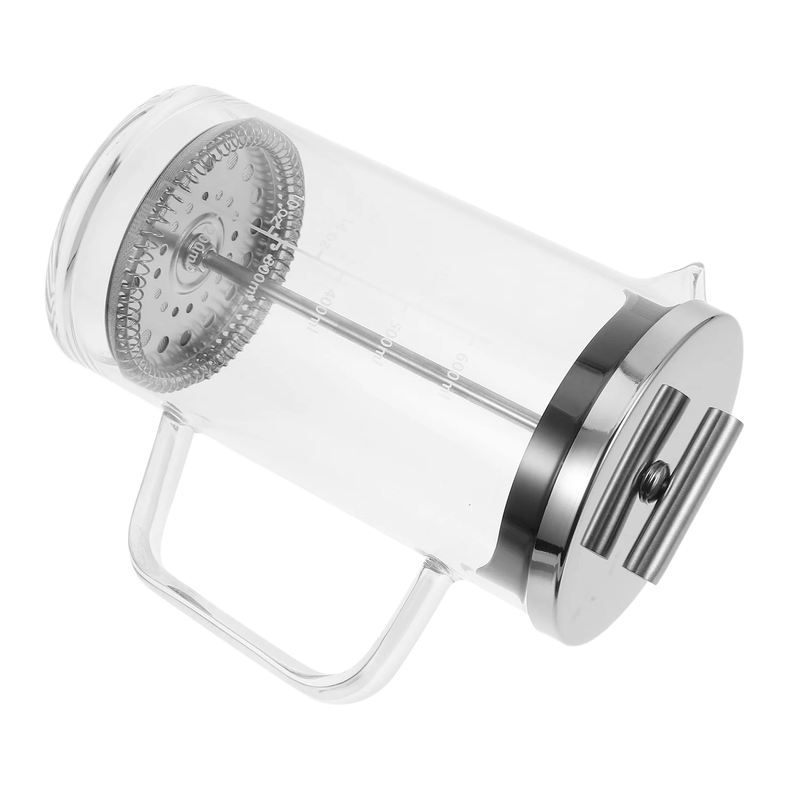 

1Pcs Manual Coffee Press Pot High Capacity Tea Coffee Maker Transparent Glass Coffeepot Fine Workmanship Home